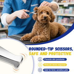 Ninibabie dog ear removal kit blunt-tip scissors for gentle trimming