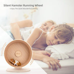 Niteangel durable wood wheel in oak and poplar resists gnawing for long-lasting use.
