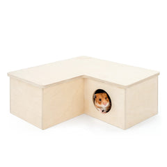 Niteangel hamster house maze entrance view enables quick tunnel exploration.