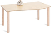 Niteangel hamster play wooden platform wave 7inch burlywood — sturdy play space for small pets.