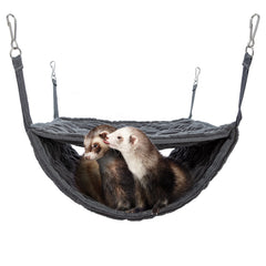 Niteangel Luxury Double Bunkbed Hammock top layer offers cozy lounging for ferrets.