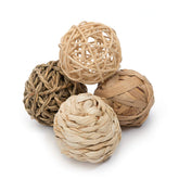 Niteangel cornhusk ball chew toy for small pets promotes interactive play.