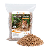 Niteangel natural coco-cork hamster bedding packaging shows soft, low-dust materials.