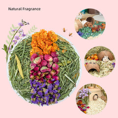Niteangel safe materials: dried flowers hand-picked for pet-friendly decor.