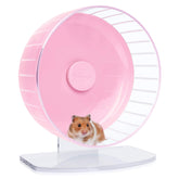 Niteangel 11-inch pink wheel front view shows large running drum for quiet exercise