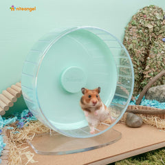 Niteangel Super-Silent Wheel adjustable height demonstrates versatile pet-height customization