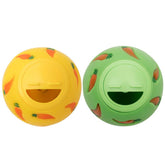 Niteangel Treat Ball adjustable-opening demonstrates controlled treat flow for small pets.