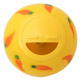 Niteangel Treat Ball small yellow front view promoting interactive play for small pets
