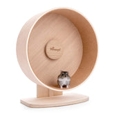 Niteangel wooden hamster wheel drum shows a back-friendly 10.2-inch size for comfortable running.
