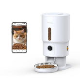 Nityers automatic feeder camera 1080p night vision for remote pet monitoring.