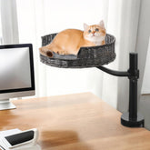 Niubya Cat Desk Bed Mount base with 3.9-inch diameter saves desk space for busy workspaces.