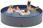 Niubya foldable dog pool unfolded exterior for easy setup and outdoor cooling