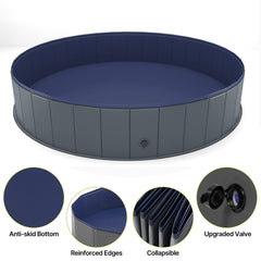 Niubya foldable pool drain plug enables fast water release after play.
