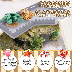 Niuohoy habitat-tank accessory set in a cozy enclosure promoting activity space.