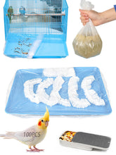Niwaes disposable bird cage liner clear film 100 pcs helps monitor droppings easily.