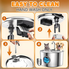 Nixegym dog water fountain filtration system ensures clean water