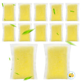 NIXOOT 12-pack deodorizer packs tucked into the robot pocket for fresh litter areas.