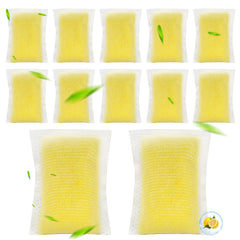 NIXOOT 12-pack deodorizer packs tucked into the robot pocket for fresh litter areas.