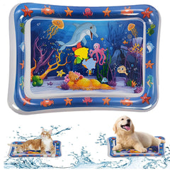 NLAIKE cat water mat 2-piece setup for home play and exercise