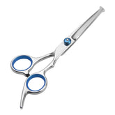 Nlmskzzy dog grooming scissors blade closeup for precise, professional trimming.