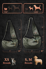 Noah & Paw dog sling carrier safety-clip image demonstrates triple-layer safety for added peace of mind.