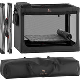 Noah & Paw collapsible crate closed view for space-saving storage.