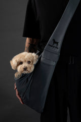 NOAH & PAW adjustable shoulder strap on dog sling enables easy length changes.