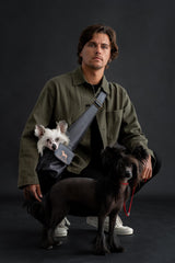 Noah & Paw dog sling adjustable strap close-up for comfortable daily wear