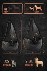 Noah & Paw dog sling head strap closure keeps your pet secure during walks.