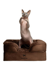 NOAH AND PAW bed outer cover with waterproof velvet finish for easy cleaning.