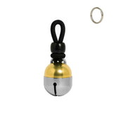 Noble Bells handmade USA collar bell close-up showing durable brass construction for clear signaling.