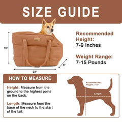NoblePup plush interior cushions your pet for comfortable transport.
