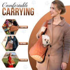 NoblePup lightweight carrier with soft straps for easy carrying.