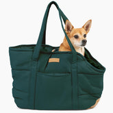 NoblePup Plush Dog Purse exterior shows cozy cushion for small dogs.