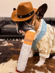 Nocciola big dog toy with squeaker to engage powerful pups