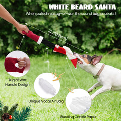 Nocciola Snowflake toy for dogs with crinkle texture and squeaker for interactive fun.