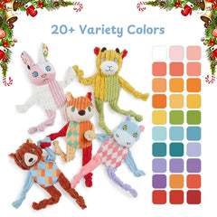 Nocciola squeaky crinkle sound emphasizes sensory appeal for interactive play.