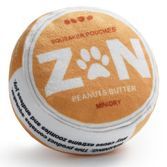 Nocciola ZN blue disc dog toy with squeaker for engaging play.