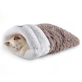 NODARKO Cat Sleeping Bag cave opening—cozy hideaway for indoor cats.