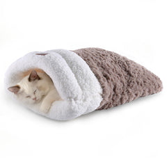 NODARKO Cat Sleeping Bag cave opening—cozy hideaway for indoor cats.