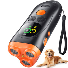 NOIDECE dog bark deterrent with color LCD screen for precise, humane training.