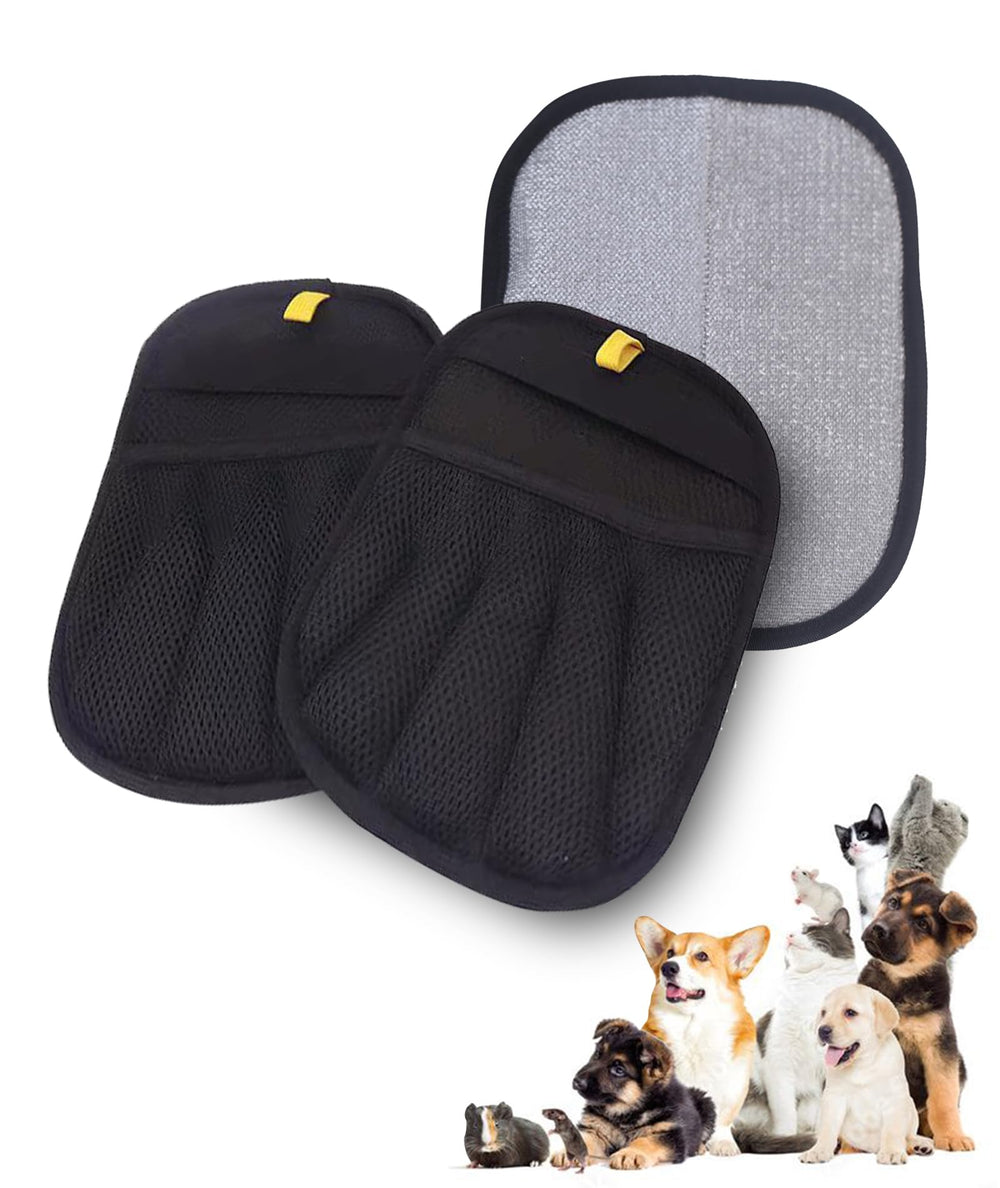NOIMTTY pet-hair-removal-gloves-2-pack quickly lifts hair from fabric and furniture.