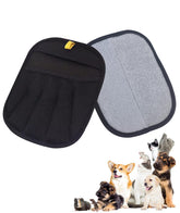 NOIMTTY upgraded electrostatic glove attracts hair quickly for fast furniture cleaning.