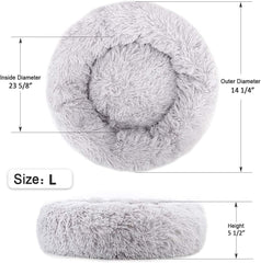 Large Cat Bed non-slip bottom reduces slipping on smooth floors.