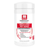 Nootie medicated wipes 70-count pack for convenient pet skin and ear care.