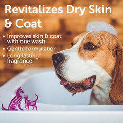 Nootie Pet Shampoo creamy lather highlights mild cleansing for delicate coats.