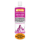 Nootie Pet Shampoo bottle for sensitive skin provides gentle cleansing.