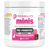 Nootie Progility Mini digestive chews pack showing soft texture for daily use