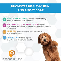 Nootie Progility soft chews on table shown as a tasty dog-friendly snack.