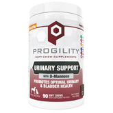 Nootie Progility urinary soft chews bottle front promotes urinary health and is a tasty treat.